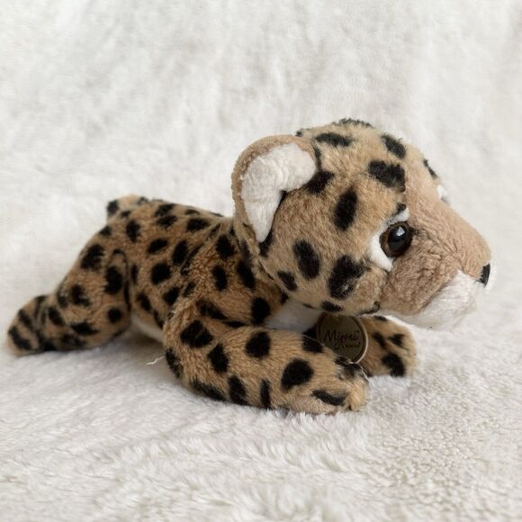 Aurora Miyoni Cheetah Cub Laying 11” Realistic Plush Stuffed Animal - Picture 1 of 5